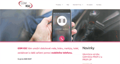 Desktop Screenshot of gsmklic.cz